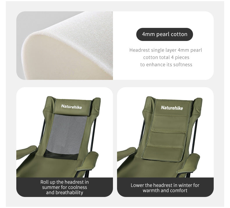 【新品訂購】T05 可躺椅附網狀頭枕腳墊 ｜戶外露營休閒椅 ｜CNK2550JJ023