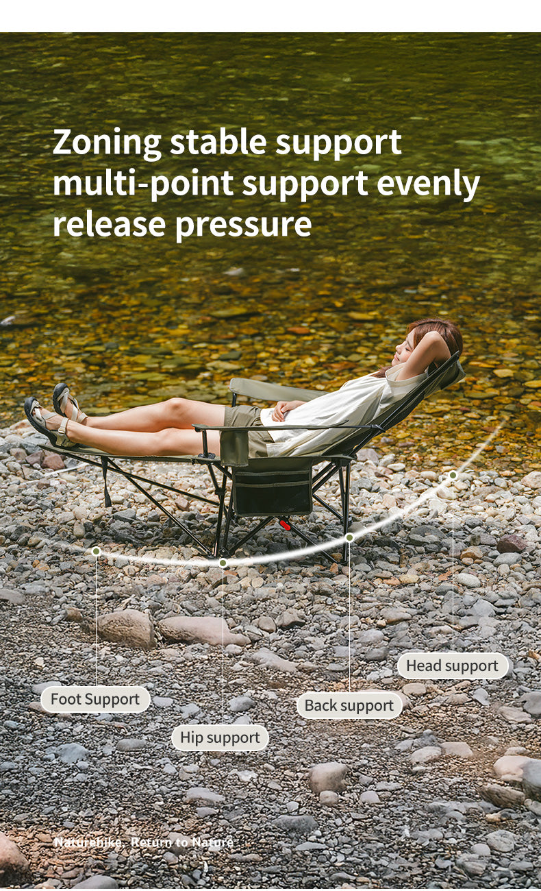 【新品訂購】T05 可躺椅附網狀頭枕腳墊 ｜戶外露營休閒椅 ｜CNK2550JJ023