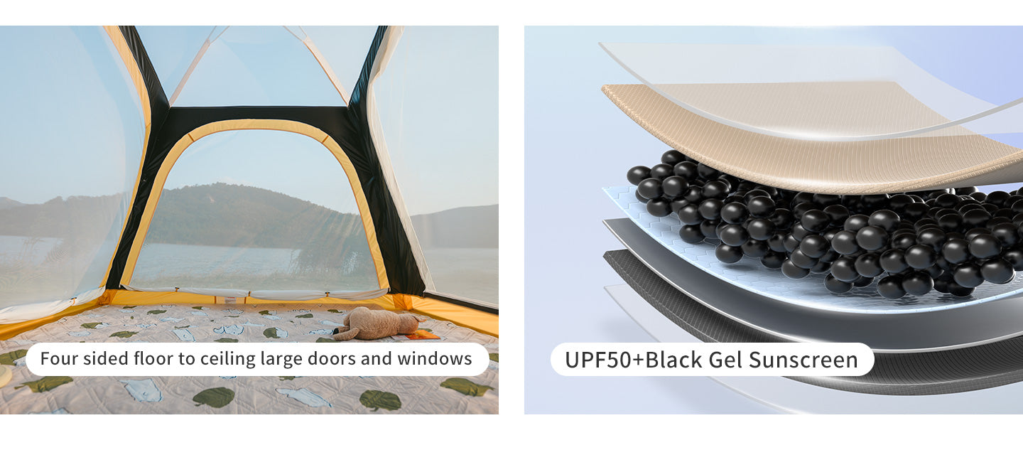 【新品訂購】Ango自動帳篷鋁杠款 ｜速開家庭露營帳｜一室一廳全遮光 3/4人款｜CNK2550WS010