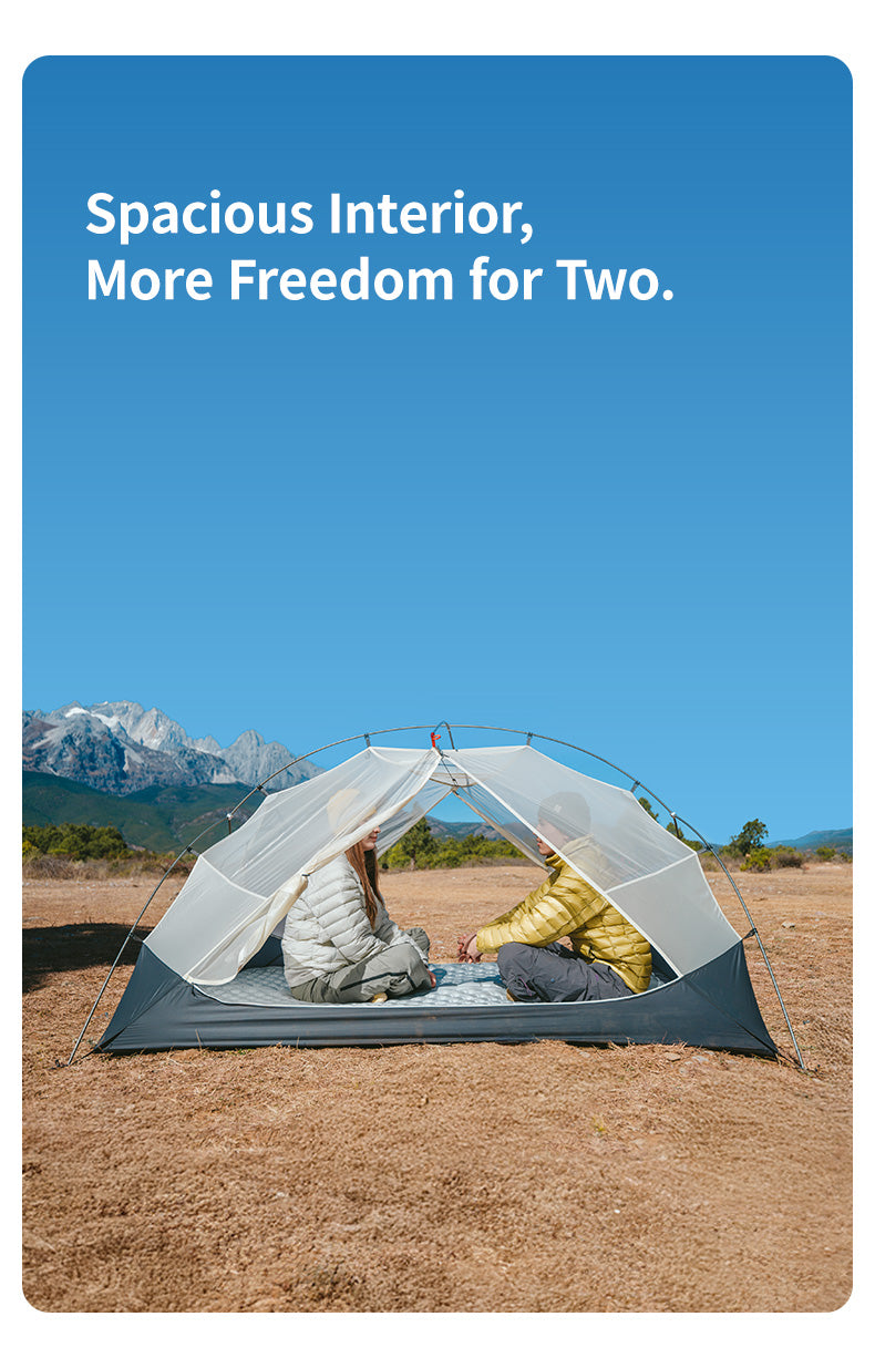 【新品訂購】自然雲up系列帳篷｜UL雙層2人露營帳篷便攜式超輕露營帳篷｜CNK2550WS016