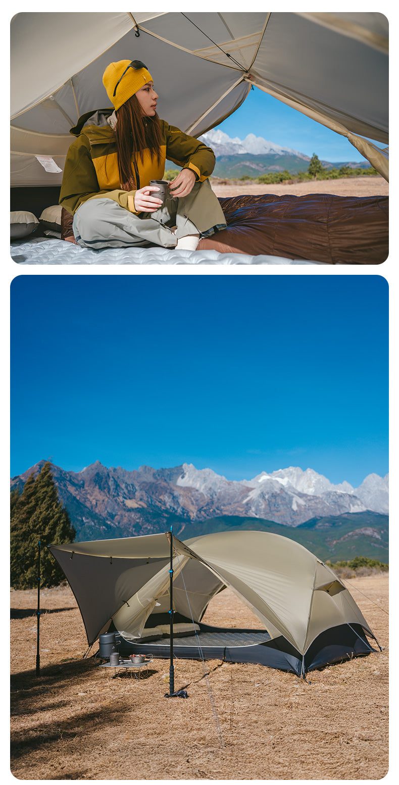 【新品訂購】自然雲up系列帳篷｜UL雙層2人露營帳篷便攜式超輕露營帳篷｜CNK2550WS016