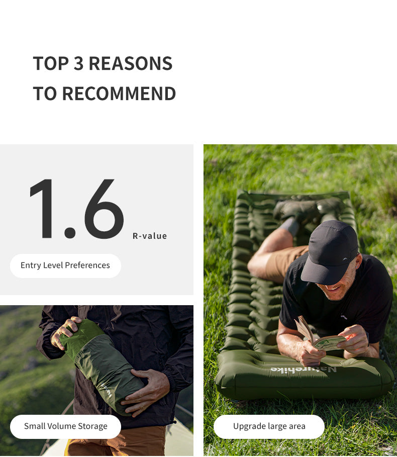 【新品訂購】 FC01 超輕充氣露營墊 | 附氣泵摺疊床墊 |CNK2550WS019