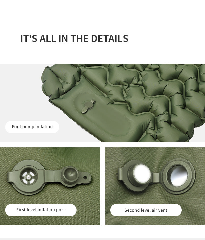 【新品訂購】 FC01 超輕充氣露營墊 | 附氣泵摺疊床墊 |CNK2550WS019