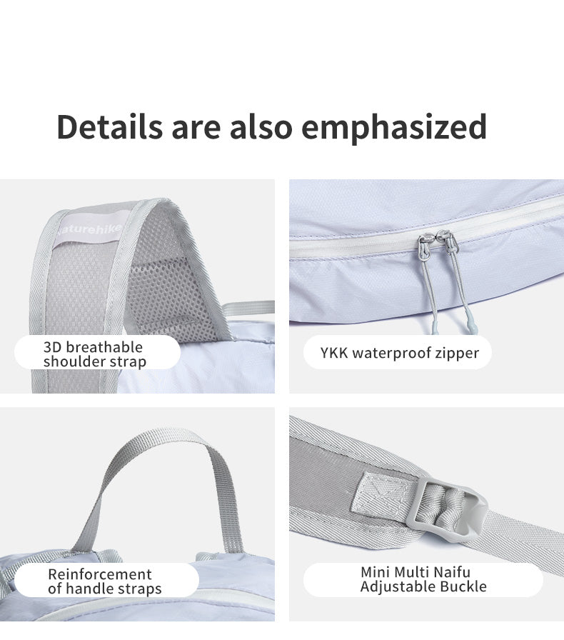 【新品訂購】雲雁輕量摺疊防水背囊 | 多色多碼 | NH17A012-B