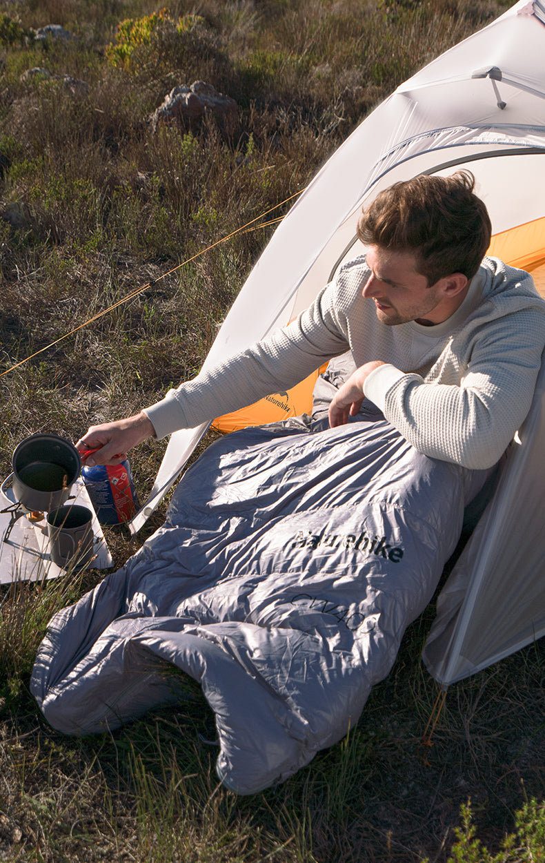 【新品訂購】輕量化 方形 羽絨被 睡袋 M/L 碼 ｜CW400 露營 保暖 信封式｜NH18C400-D