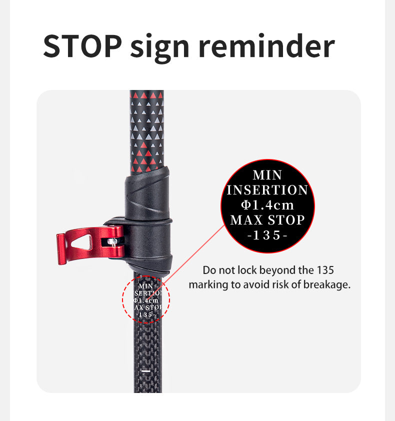 【新品訂購】碳纖維三節摺疊登山杖 ｜NH20DS003