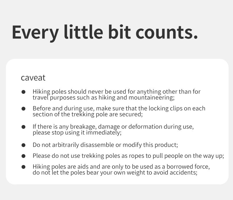 【新品訂購】碳纖維三節摺疊登山杖 ｜NH20DS003