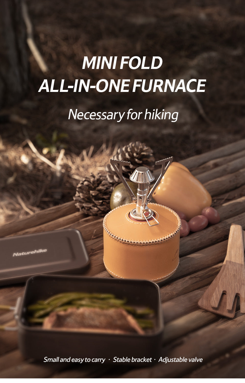 【新品訂購】迷你摺疊一體式爐頭 ｜NH21RJ004