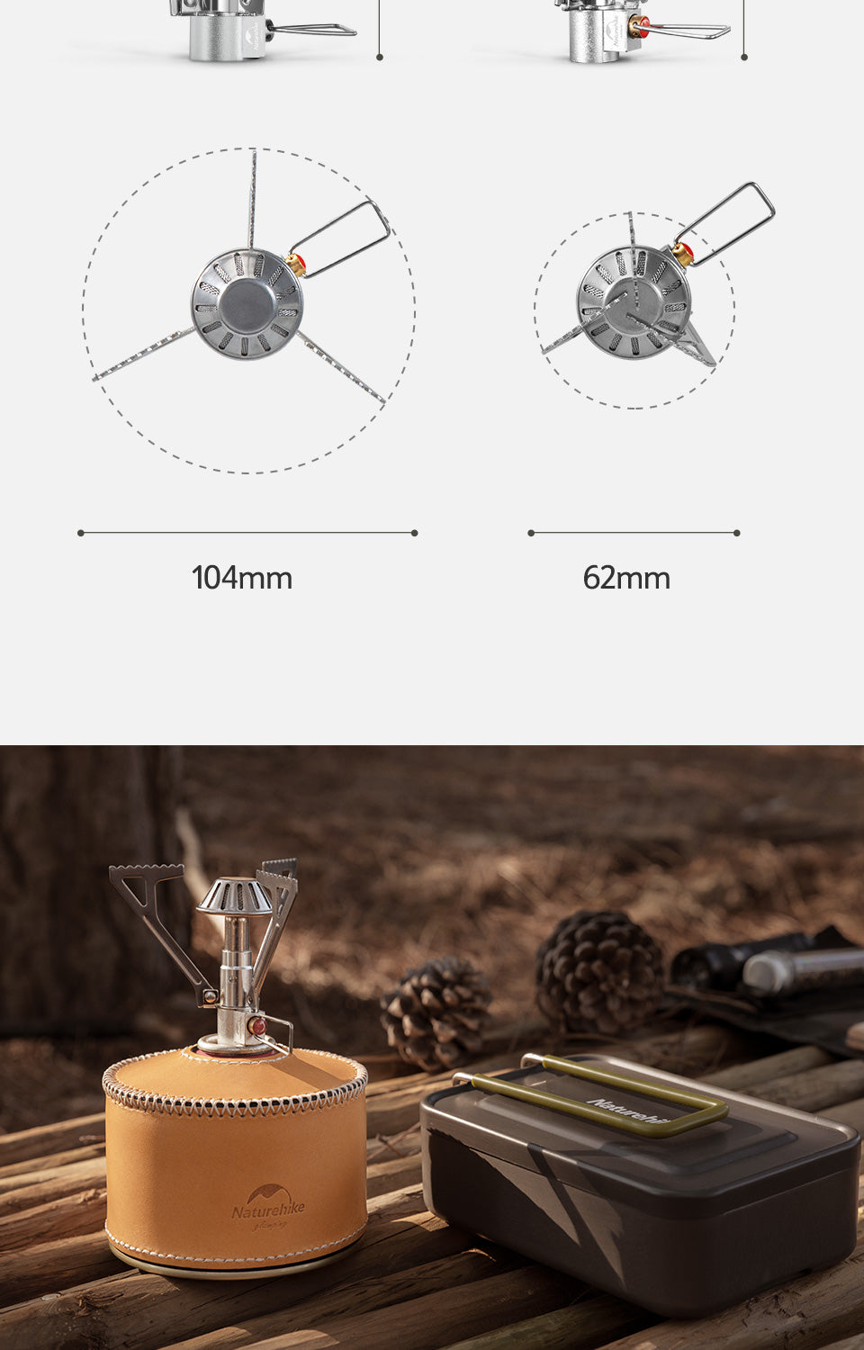 【新品訂購】迷你摺疊一體式爐頭 ｜NH21RJ004