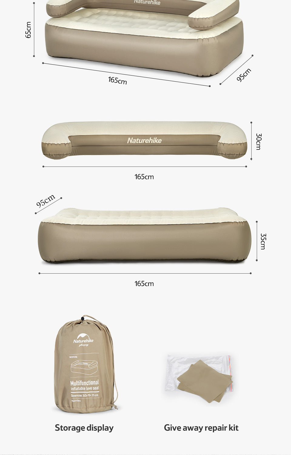 【Featured】加厚雙人充氣沙發床