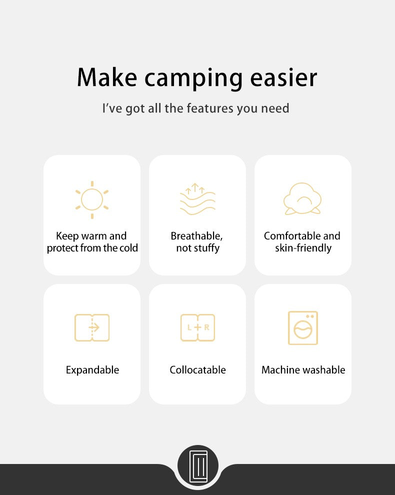 L150左拉鏈戶外露營睡袋 | 可機洗 | 透氣舒適 NH20MSD05