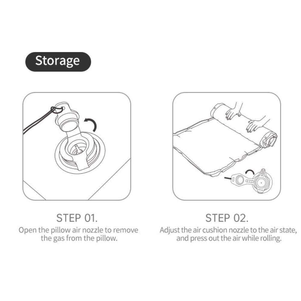 自動充氣露營床墊 | 內附枕頭 | 多碼多色選擇 CNK2550WS025