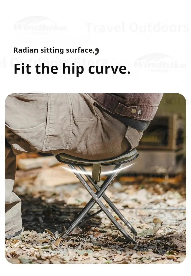 XL01 超輕量折疊凳 | 僅 325g | 最大承重 180kg | 鋁合金露營小板凳 CNK2550JJ011