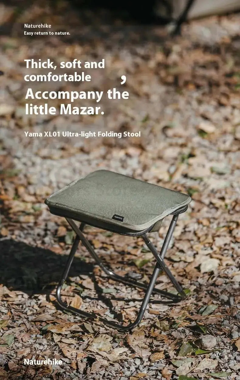 XL01 超輕量折疊凳 | 僅 325g | 最大承重 180kg | 鋁合金露營小板凳 CNK2550JJ011