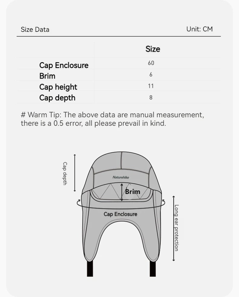 仿羊羔絨加厚護耳冬帽 CYY2341LE018
