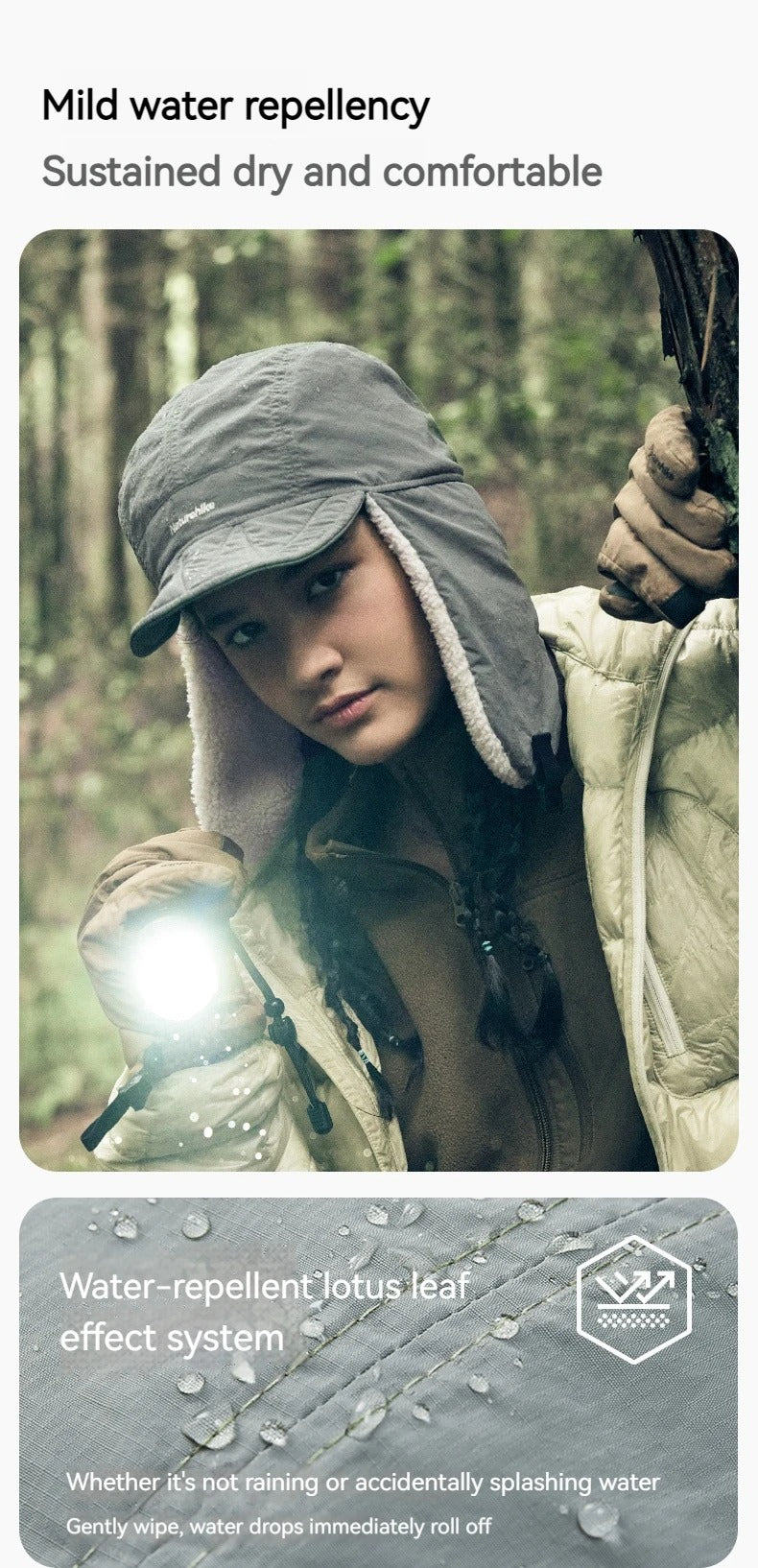 仿羊羔絨加厚護耳冬帽 CYY2341LE018