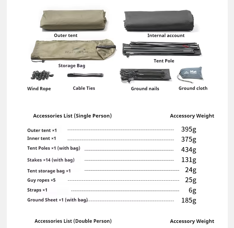 【Pre-order】Cloud Up Pro 1-3 Person Upgraded Version | Lightweight Mountaineering Tent | 3000mm+ Waterproof CNK2350WS020