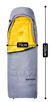 【新品訂購】輕量化 方形 羽絨被 睡袋｜CW700 露營 保暖 信封式｜CNK2450WS048