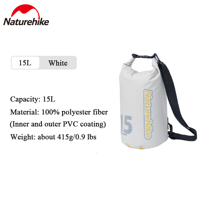 【Featured】10L/15L IPX6 乾濕分離防水袋 - 白色 CNK2300BS017