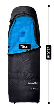 【新品訂購】輕量化 方形 羽絨被 睡袋｜CW700 露營 保暖 信封式｜CNK2450WS048