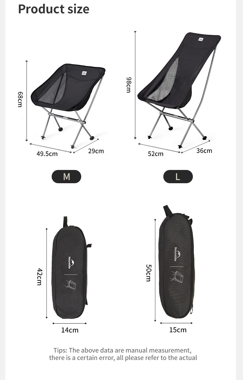 L04 超輕鋁合金月亮椅 | 露營月牙椅 | 大碼 (1.38kg) / 中碼 (0.95kg) CNK2450JJ015