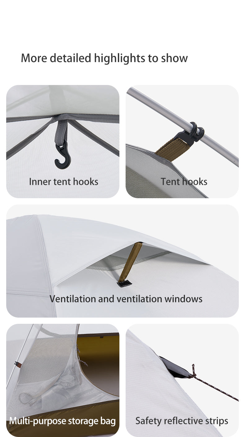 Cloud Creek 超輕露營鋁桿帳篷 | 2-3人 | 戶外徒步登山 | 防雨防風 CNK2300ZP024