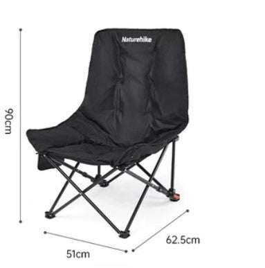 【新品訂購】海星充棉秋冬月亮椅 | 舒適高背保暖露營椅 | 側邊收納袋 CNK2450JJ020