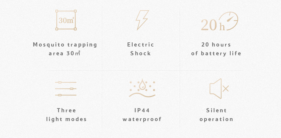USB戶外三段燈模式滅蚊燈 - 綠色/卡奇色