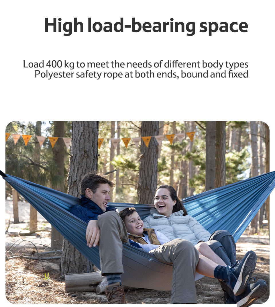 【Featured】超輕高負重春亞紡吊床 ｜灰色/藍色/橙色｜NH21DC011