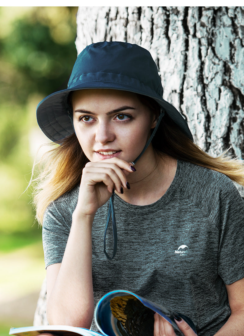 行山遠足防曬夏日漁夫帽 - 灰色/卡奇色/藍色