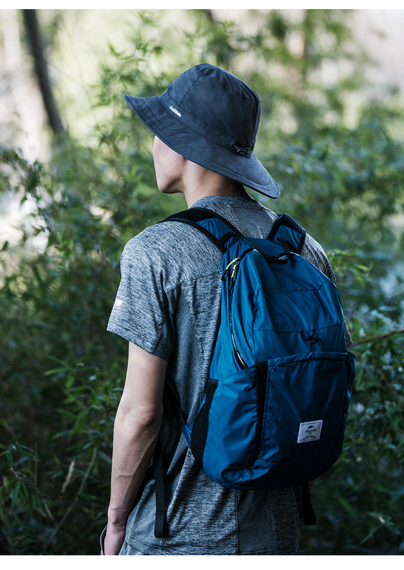 行山遠足防曬夏日漁夫帽 - 灰色/卡奇色/藍色