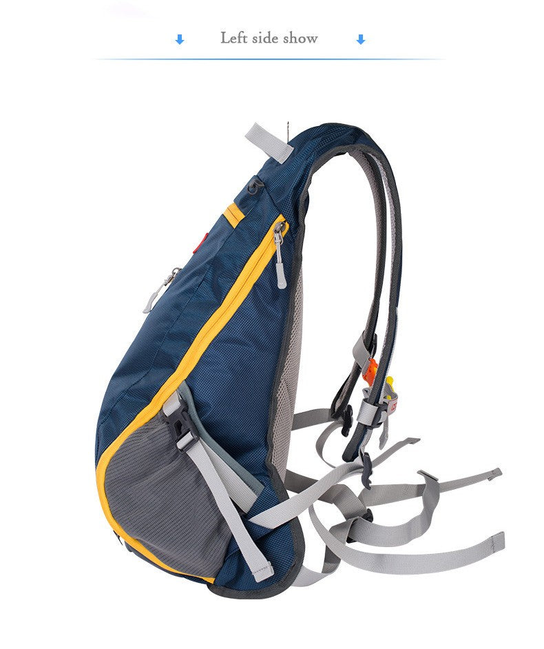 15L戶外運動防水多功能背囊 - 黑色/藍色