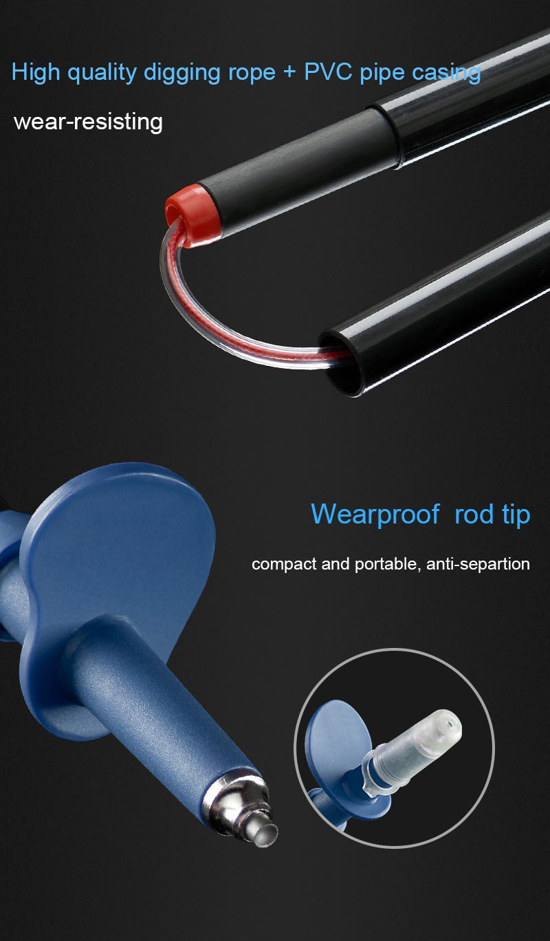 (120cm) ST08 輕量碳纖維4節Z行山杖 - 藍色