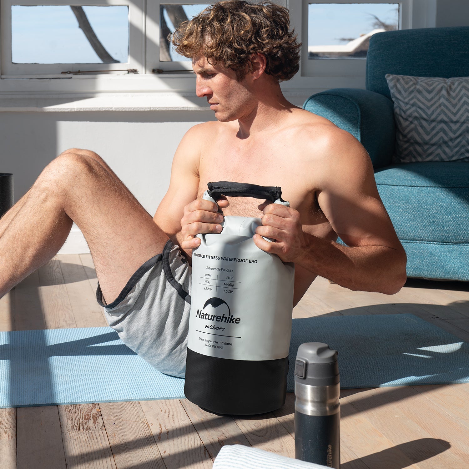 6L/15L超輕防水水筒袋 - 黃色/灰色