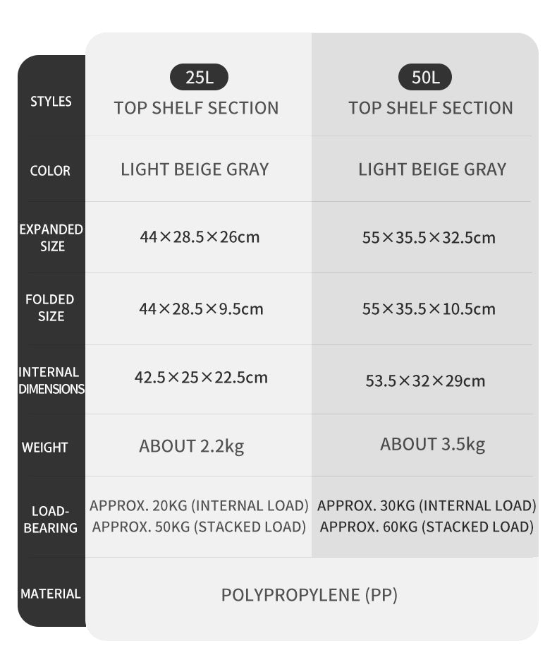 折疊儲物箱 25L/50L (CNH22SN019)