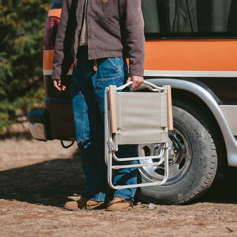 戶外摺疊椅  | 櫸木扶手 | 露營休閒輕量化家具 CNK2300JU012