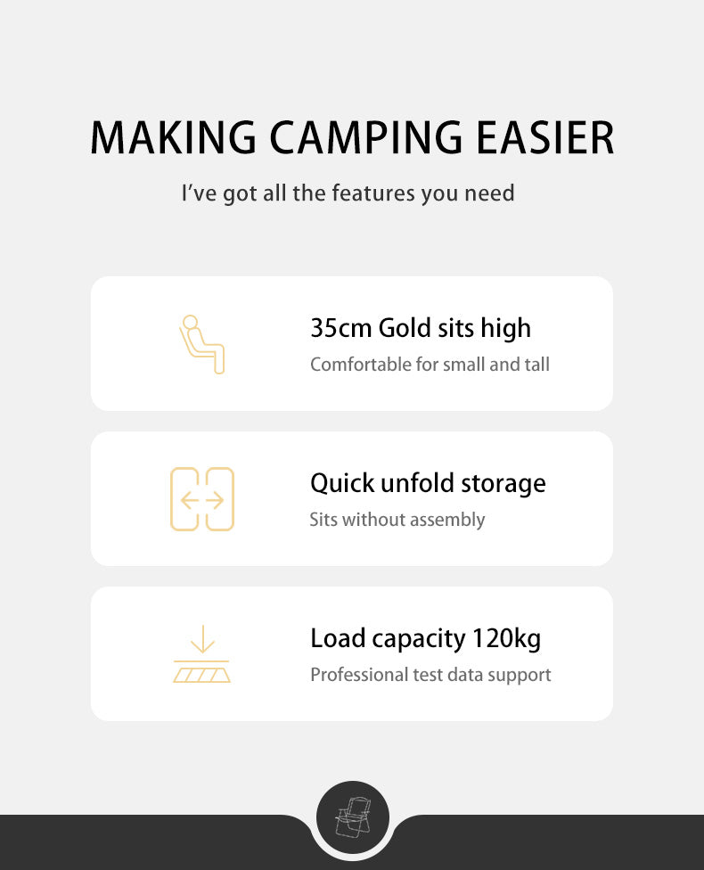 戶外摺疊椅  | 櫸木扶手 | 露營休閒輕量化家具 CNK2300JU012