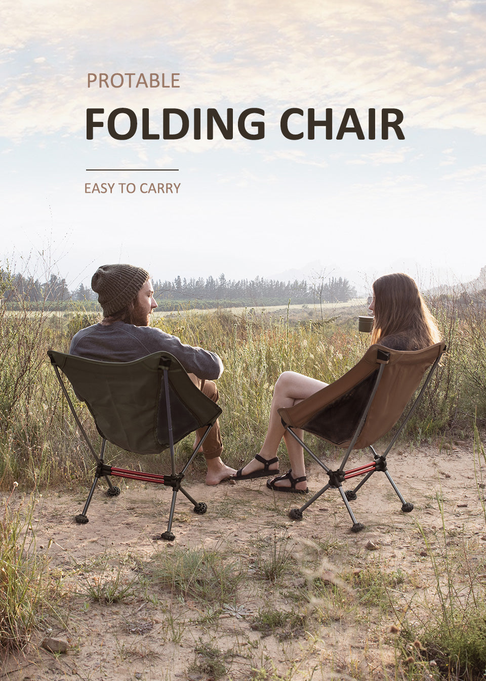 YL08 輕量化摺疊月亮椅 | 戶外休閒高背鋁管椅 | 僅重 878g | 承重 120KG NH20JJ027