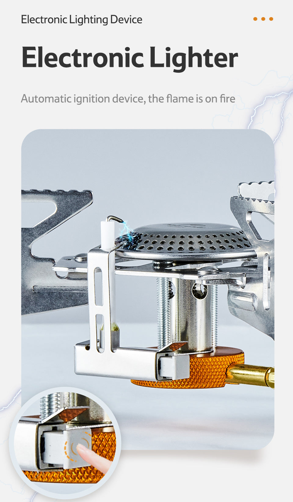 J009折疊野營爐(附氣罐轉換器一枚)