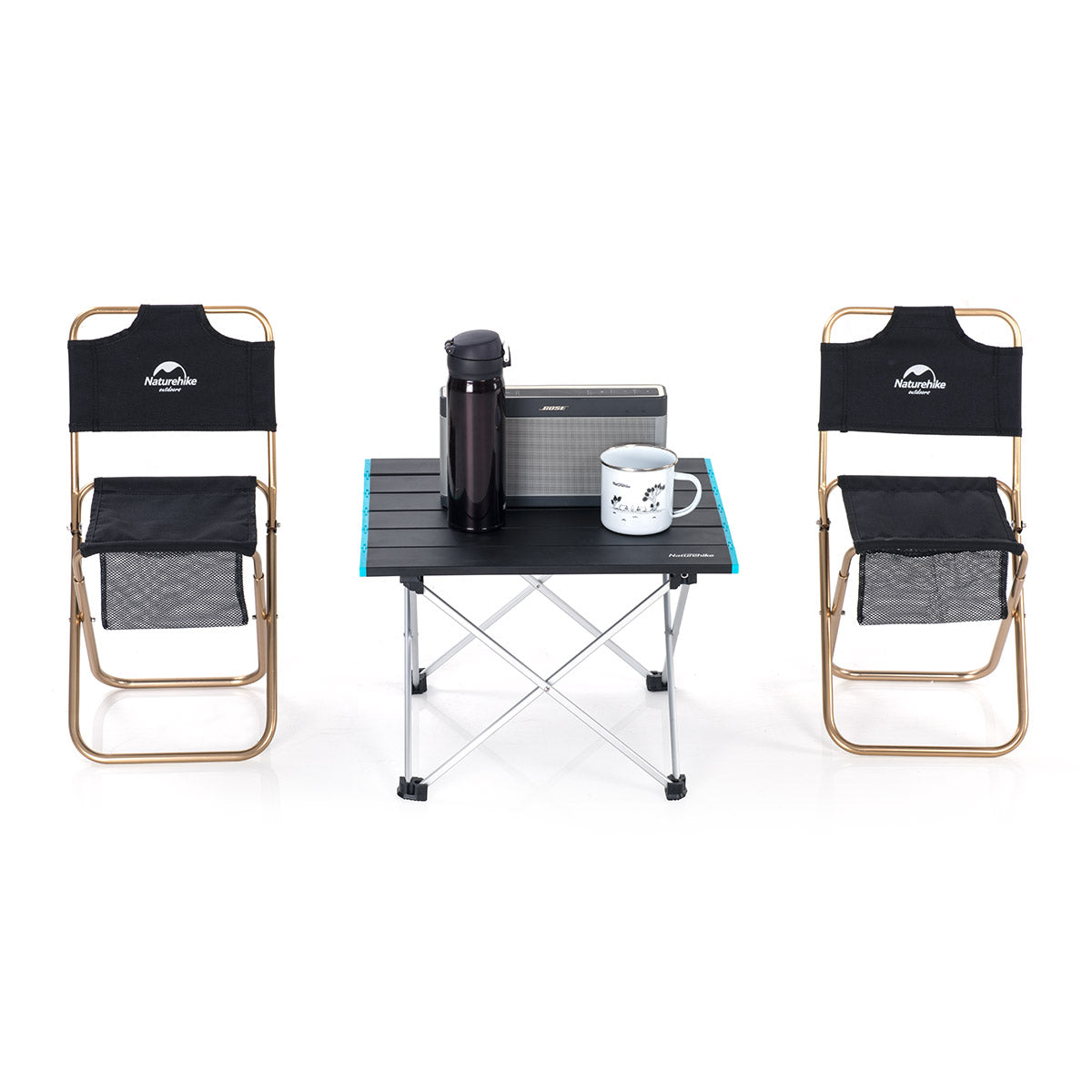 FT08 極輕量可捲式鋁合金露營桌 (小) | 僅重 950g | 迷你野餐桌 | 承重 20kg NH19Z008-Z