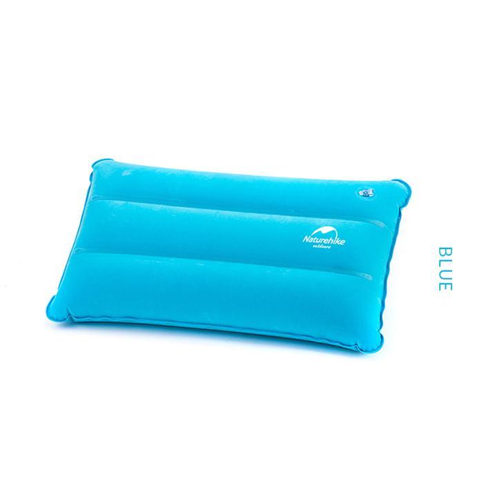 F018 露營戶外充氣枕頭 - 藍色/深藍色