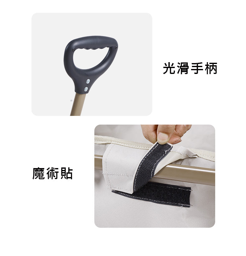 TC06 露營用折疊式手推車 - 卡奇色