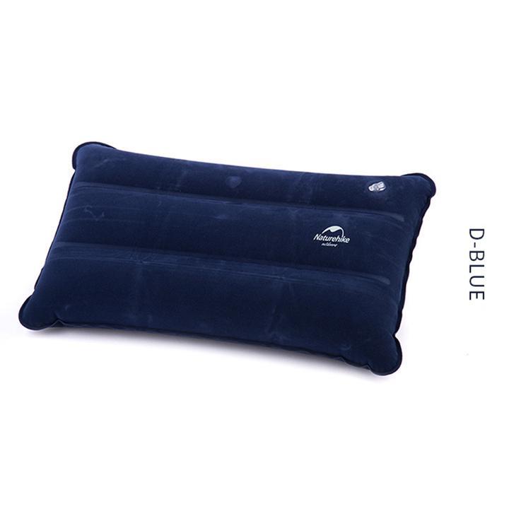 F018 露營戶外充氣枕頭 - 藍色/深藍色