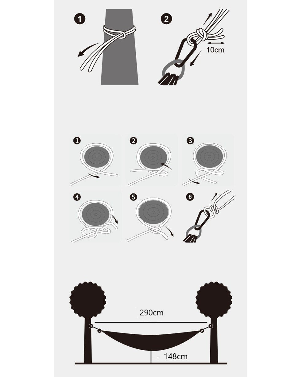 【Featured】超輕高負重春亞紡吊床 ｜灰色/藍色/橙色｜NH21DC011