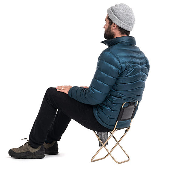 MZ01 輕量摺疊休閒椅 (連椅背) | 僅重 422g | 戶外鋁合金釣魚椅 | 承重 80KG NH18M001-Z