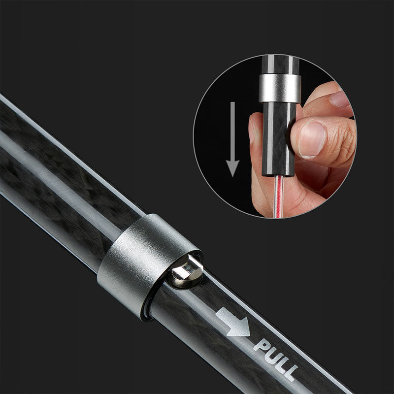 (110cm) ST08 輕量碳纖維4節Z行山杖 - 紫色