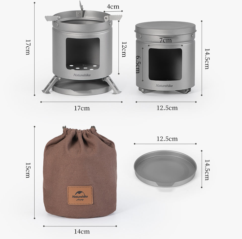 戶外鈦合金小火爐