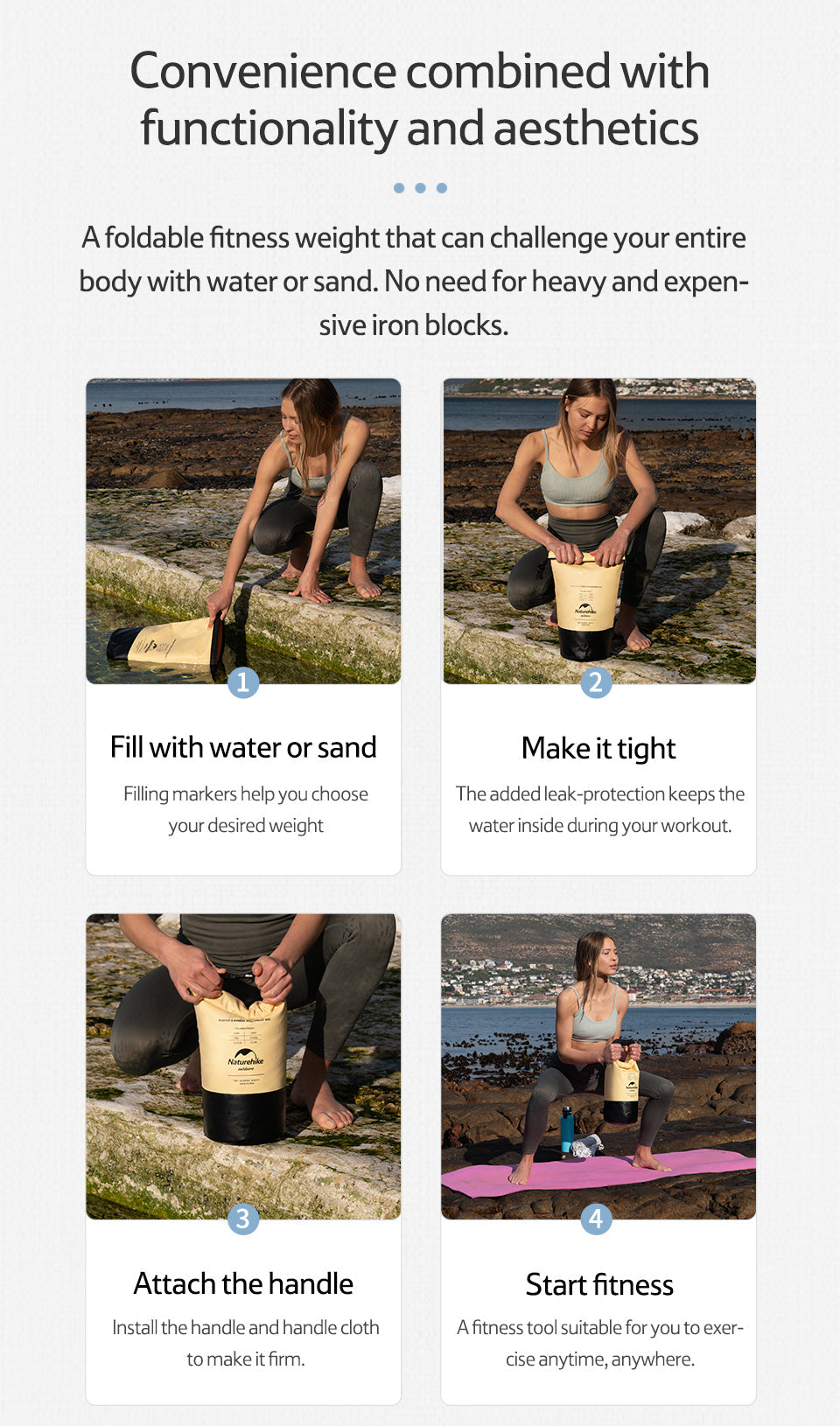 6L/15L超輕防水水筒袋 - 黃色/灰色