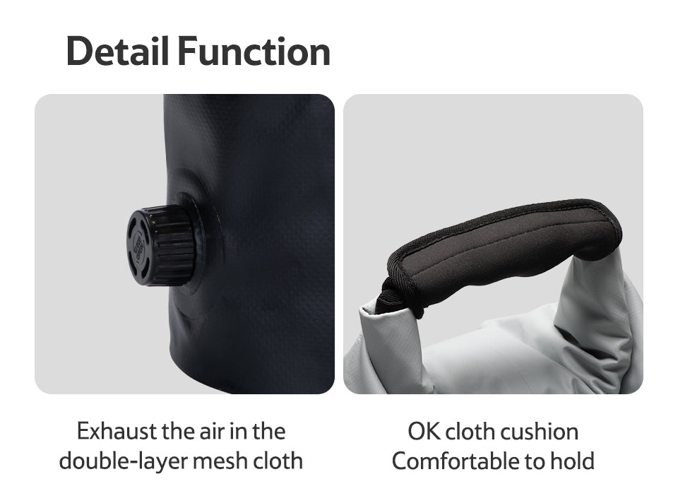 6L/15L超輕防水水筒袋 - 黃色/灰色