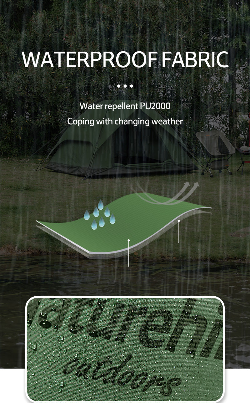 3人自動速開帳篷 | 一拉搭建 | PU2000mm防水 | 防風NH21ZP008